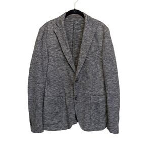 Eleventy Wool Cardigan Blazer Men 52 Gray Office Preppy Professor Warm Cozy Work